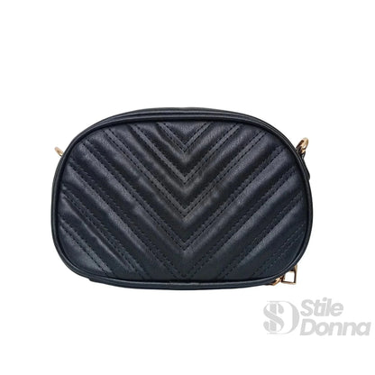 Stile Donna Bags - Borsa a Tracolla Ovale Trapuntata
