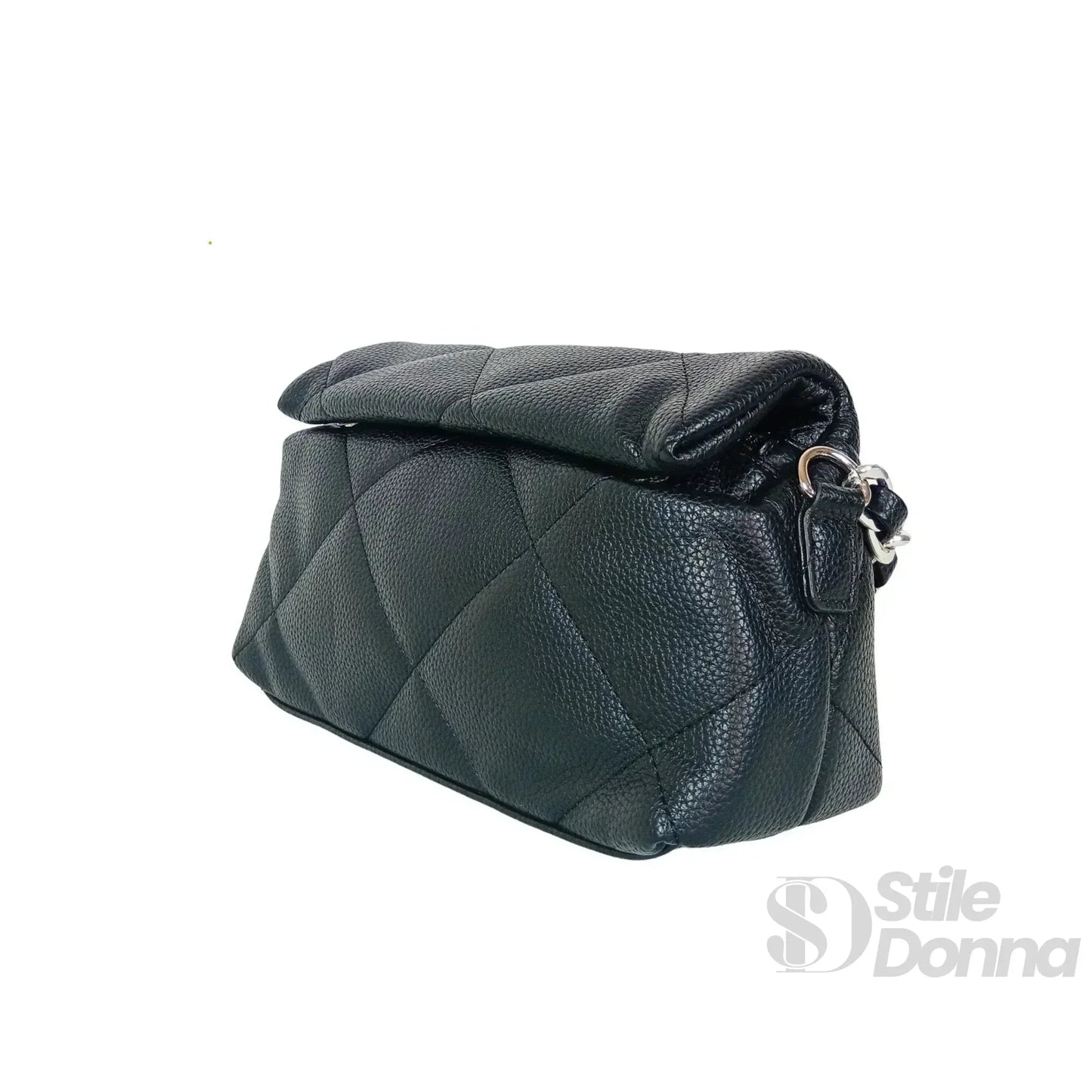 Stile Donna Bags - Borsa a Tracolla Compatta in Ecopelle