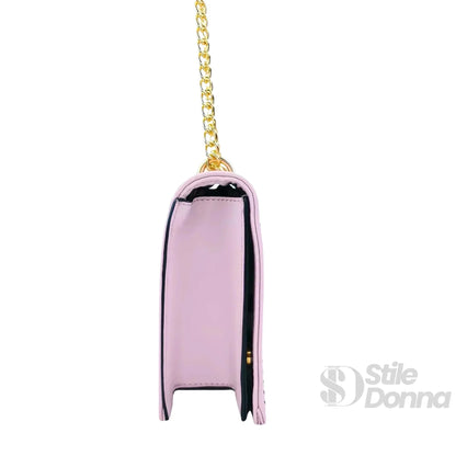 Stile Donna Bags - Borsa Viola con Catena Dorata