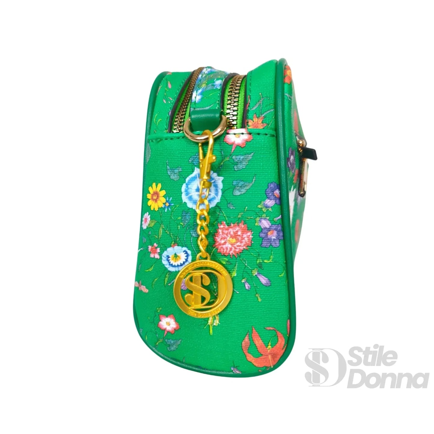 Stile Donna Bags - Borsa con Stampa Floreale Verde