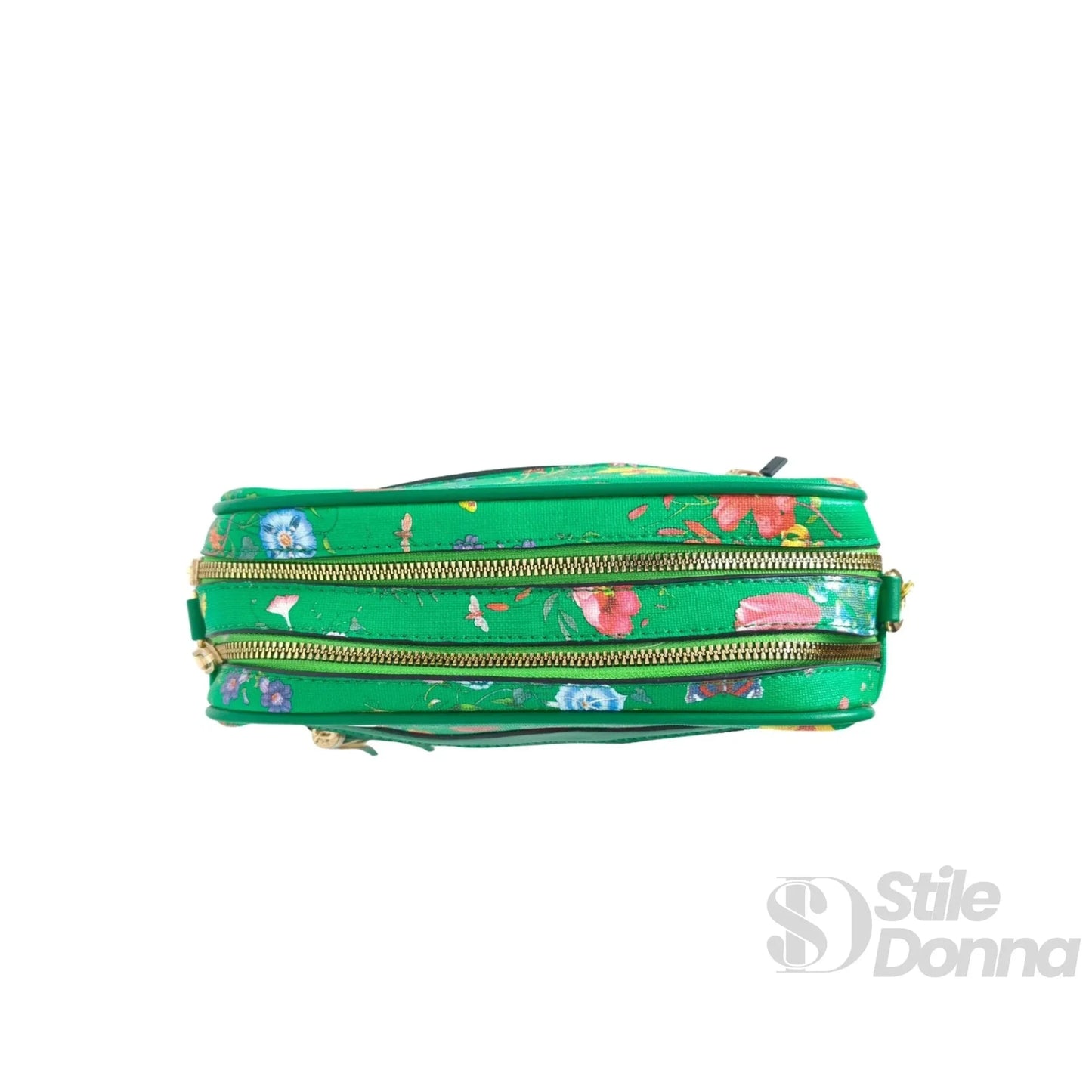 Stile Donna Bags - Borsa con Stampa Floreale Verde