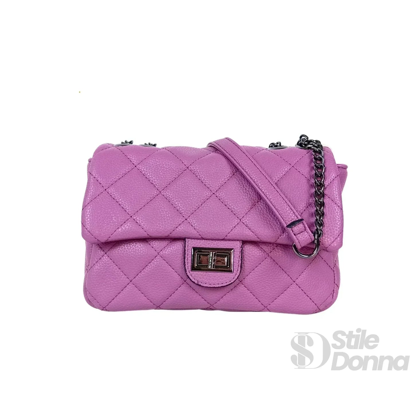 Stile Donna Bags - Borsa a Tracolla Finiture Argento