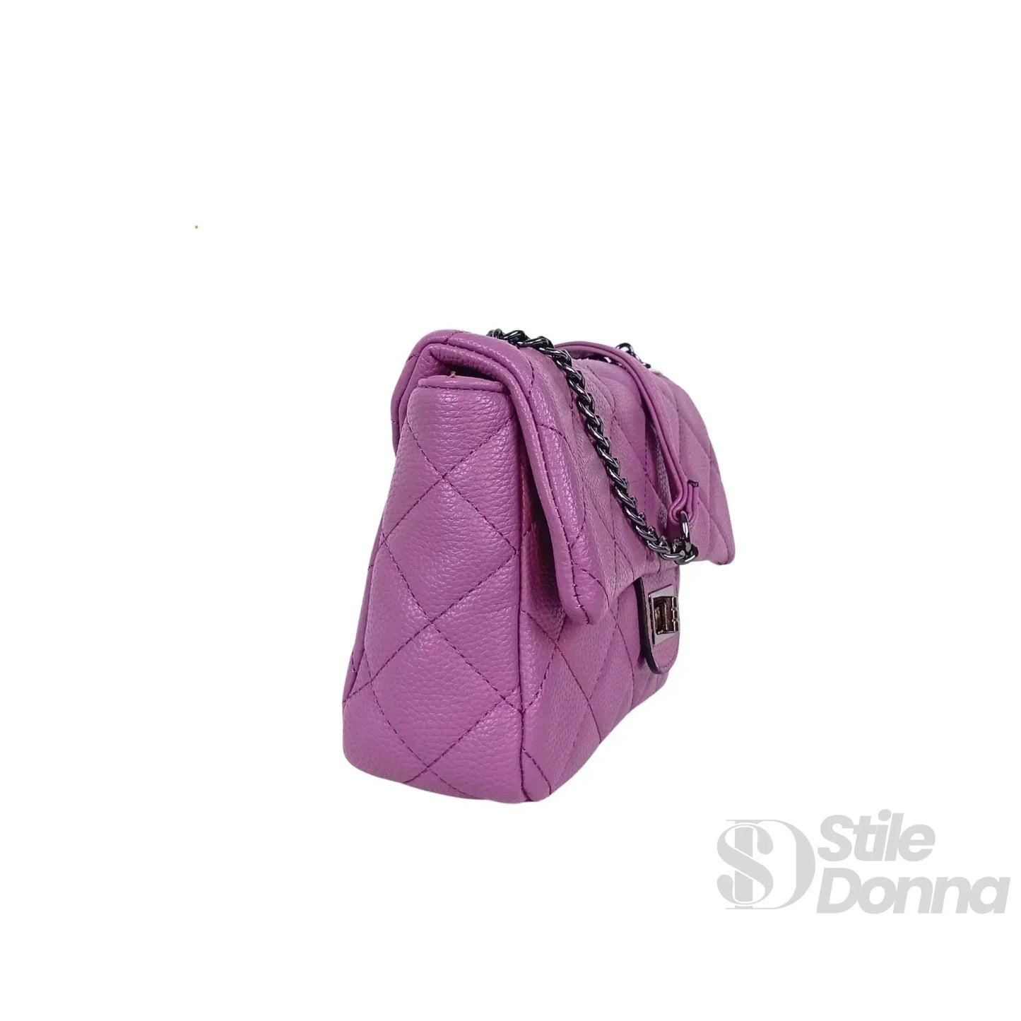Stile Donna Bags - Borsa a Tracolla Finiture Argento