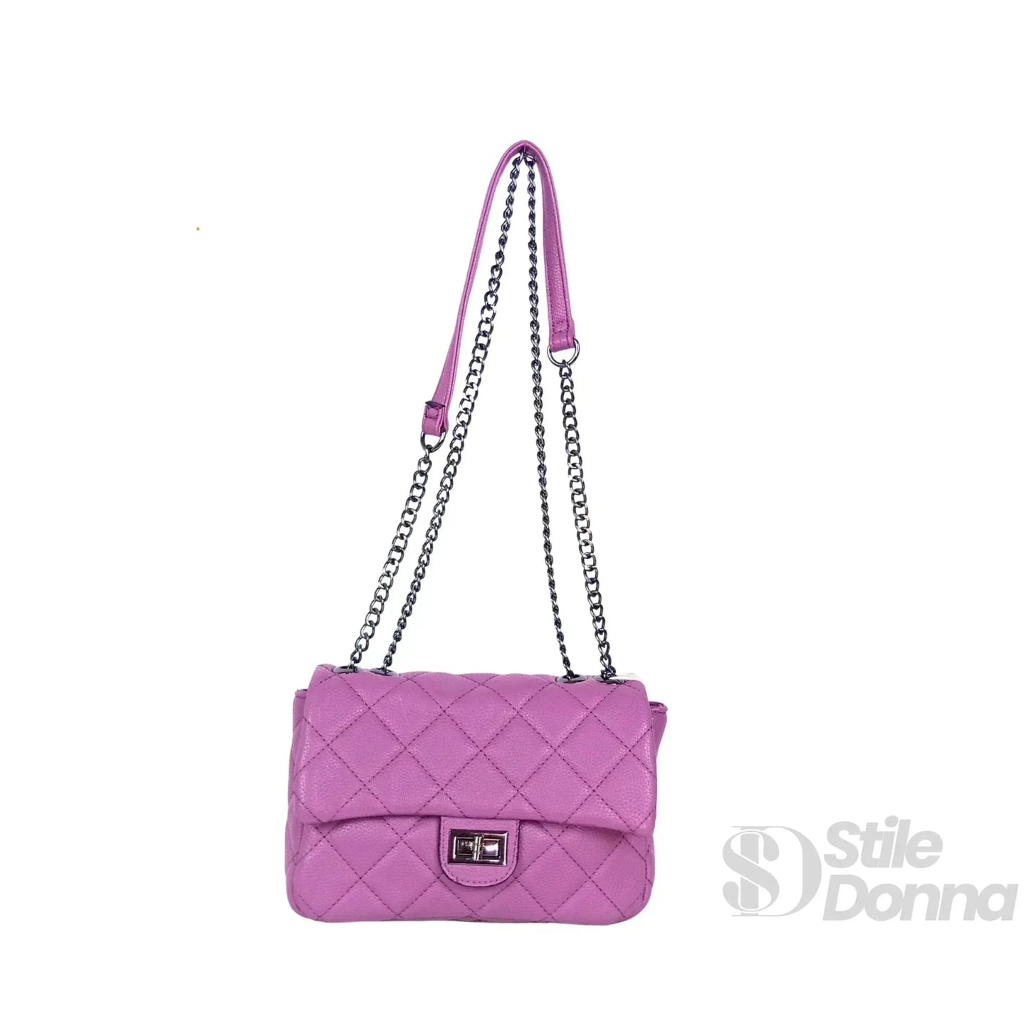 Stile Donna Bags - Borsa a Tracolla Finiture Argento
