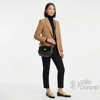 Stile Donna Bags - Bella Nova Borsa in Pelle e Camoscio