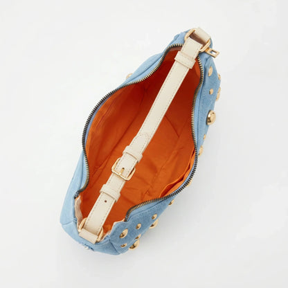 Stile Donna Bags - Borsa in Denim con Tracolla Rimovibile