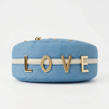 Stile Donna Bags - Borsa in Denim con Tracolla Rimovibile