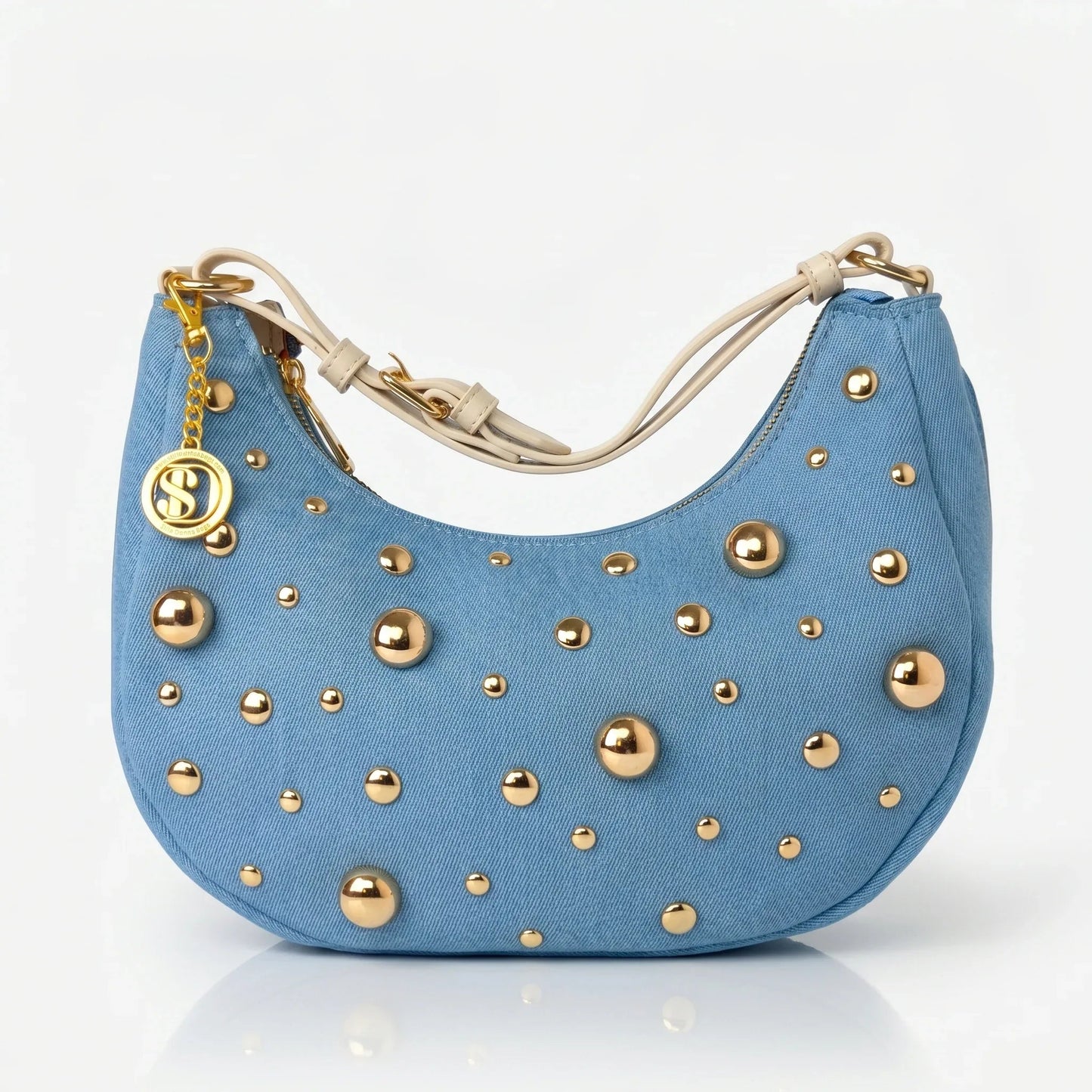 Stile Donna Bags - Borsa in Denim con Tracolla Rimovibile