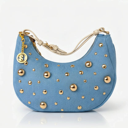 Stile Donna Bags - Borsa in Denim con Tracolla Rimovibile