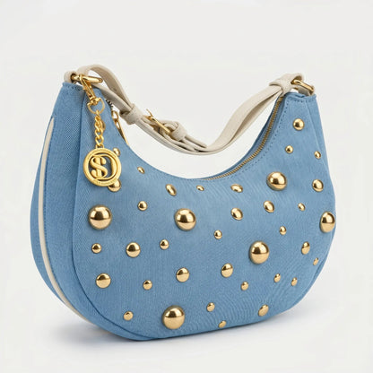 Stile Donna Bags - Borsa in Denim con Tracolla Rimovibile