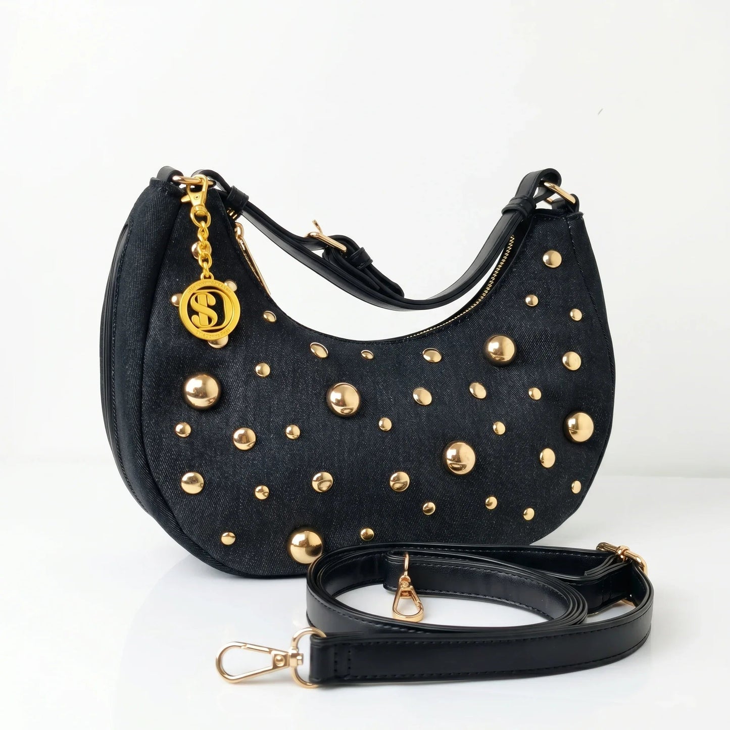 Stile Donna Bags - Borsa in Denim con Tracolla Rimovibile