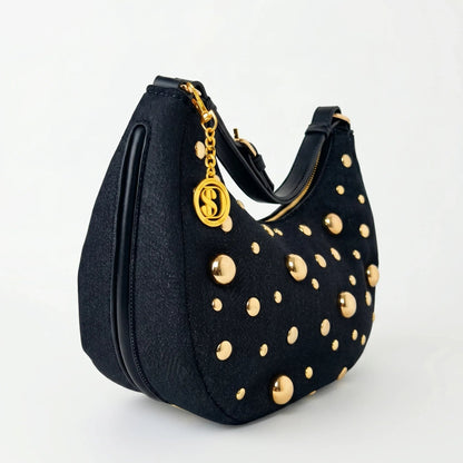 Stile Donna Bags - Borsa in Denim con Tracolla Rimovibile