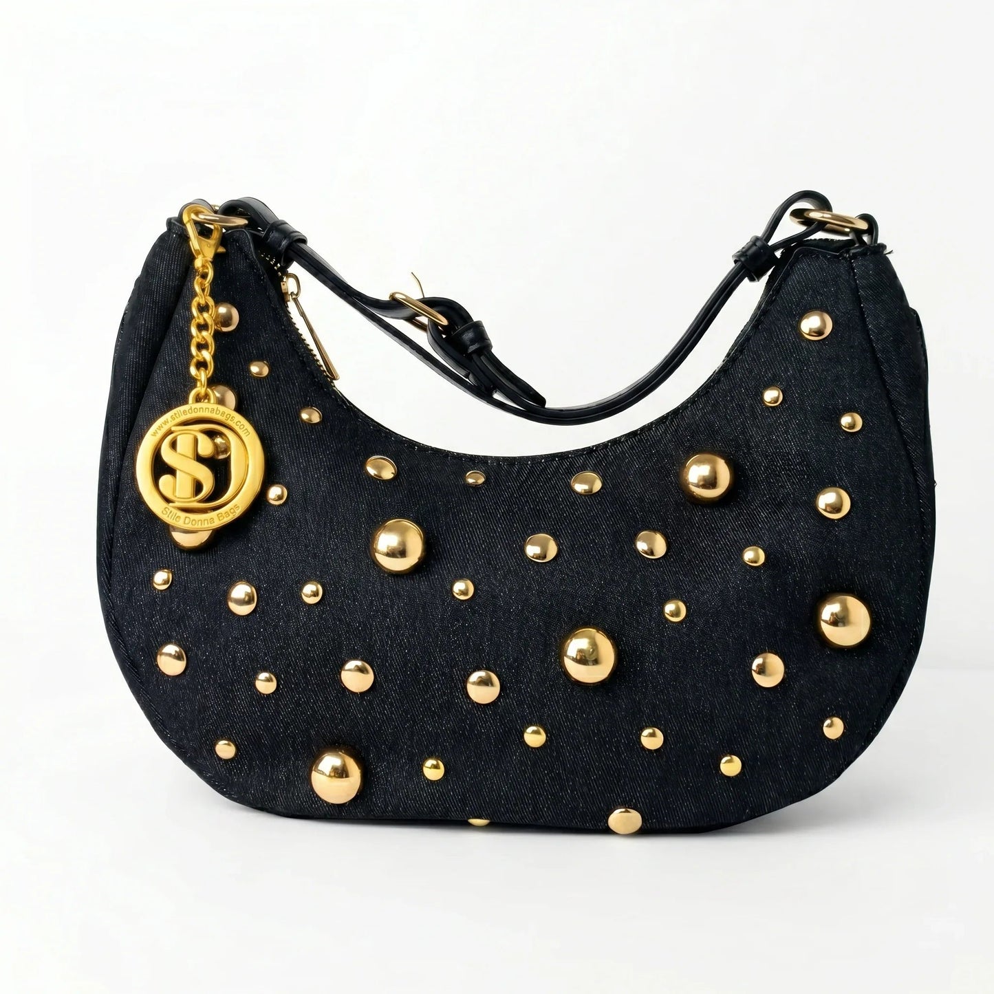 Stile Donna Bags - Borsa in Denim con Tracolla Rimovibile