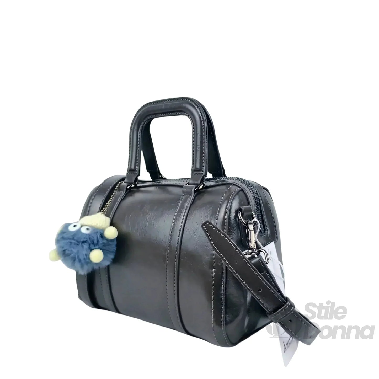 Stile Donna Bags - Borsa in Ecopelle Grigio Scuro