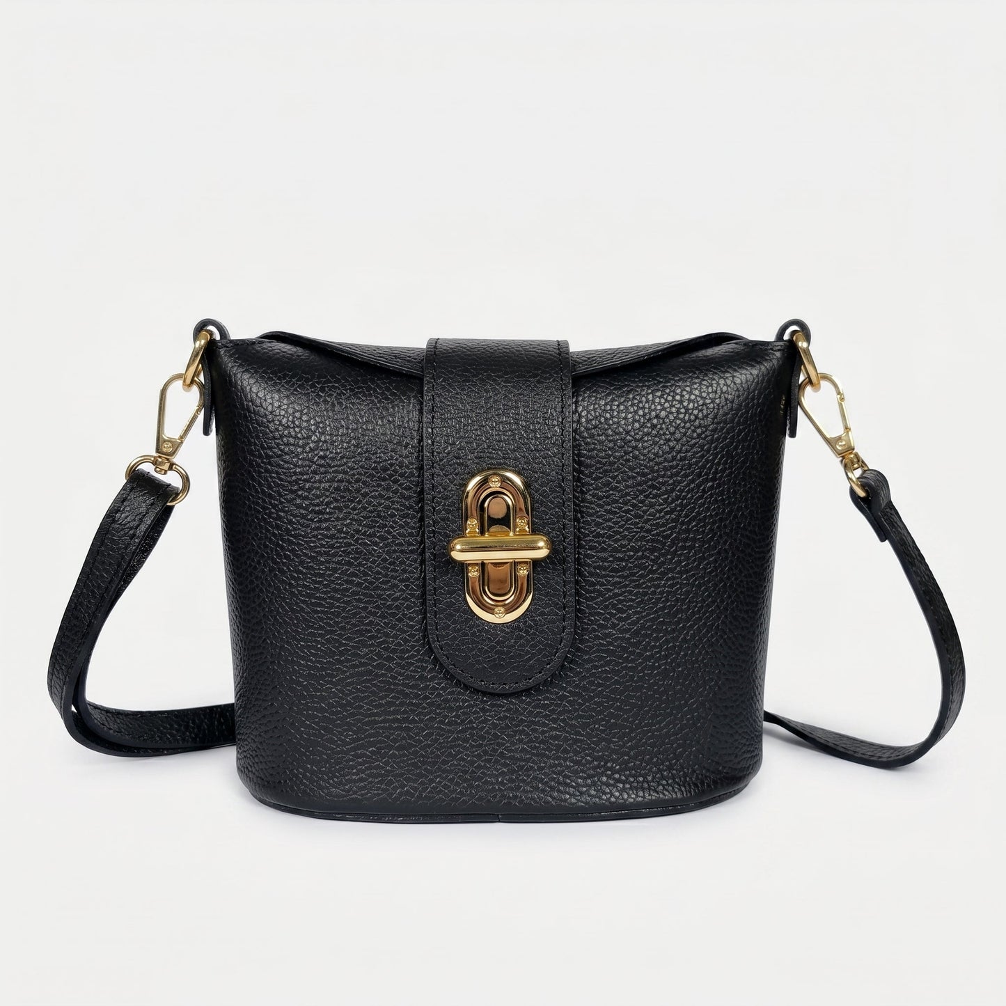 Stile Donna Bags - Emma Borsa in Vera Pelle con Chiusura a Torsione