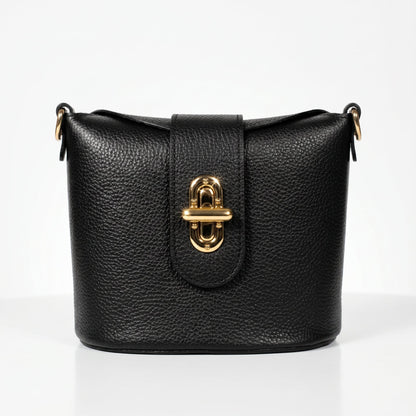Stile Donna Bags - Emma Borsa in Vera Pelle con Chiusura a Torsione