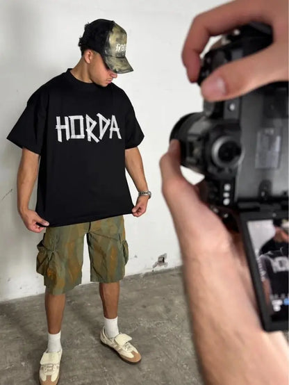 Taped Boxy Fit T-shirt 100% Cotton Made in Italy