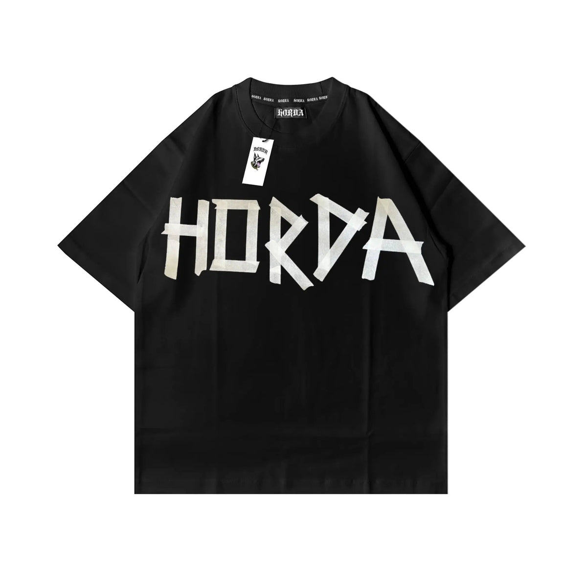 Taped Boxy Fit T-shirt 100% Cotton Made in Italy