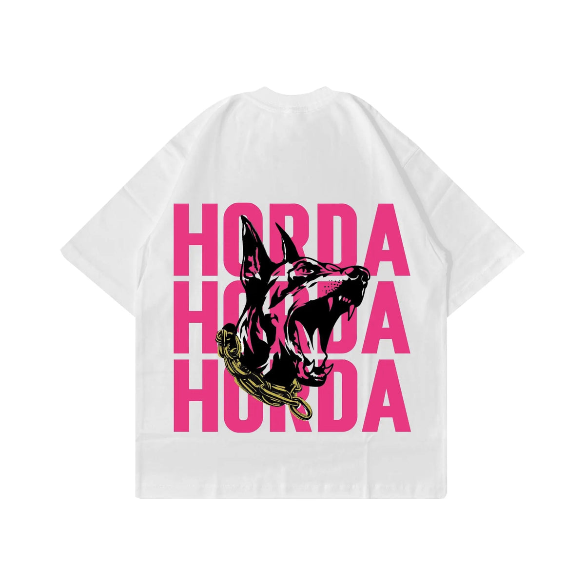 Horda X3 White Boxy Fit T-shirt 100% Cotton