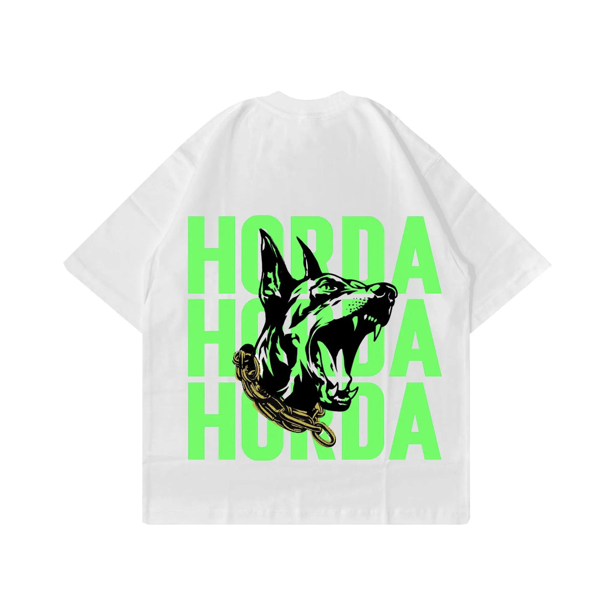 Horda X3 White Boxy Fit T-shirt 100% Cotton