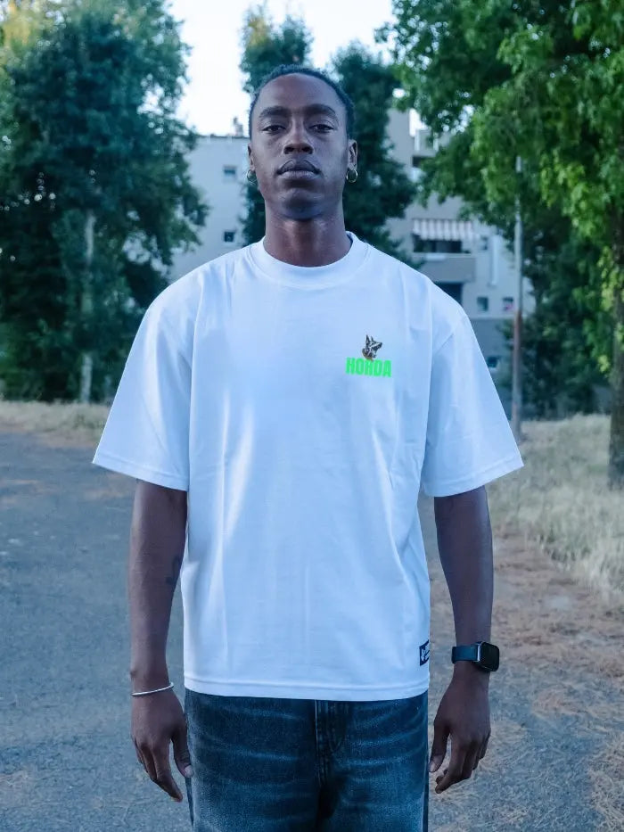 Horda X3 White Boxy Fit T-shirt 100% Cotton