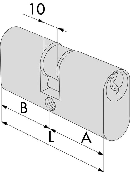 Einsteck-Ovalzylinder '08110'