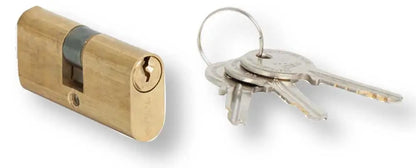 Ovaler Messingzylinder mit Mattfinish „08210“