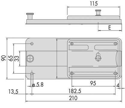 Cilindro Ferroglietto '55254' con Accessori in Acciaio Nichelato