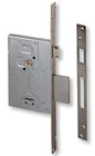 Mortise Lock Double Bit with 4 Throws Backset 60mm in Satin Steel