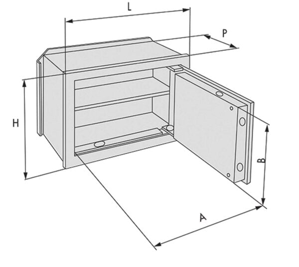 CISA-Safes '82210' mit Schlüssel und fortschrittlicher Sicherheitskombination