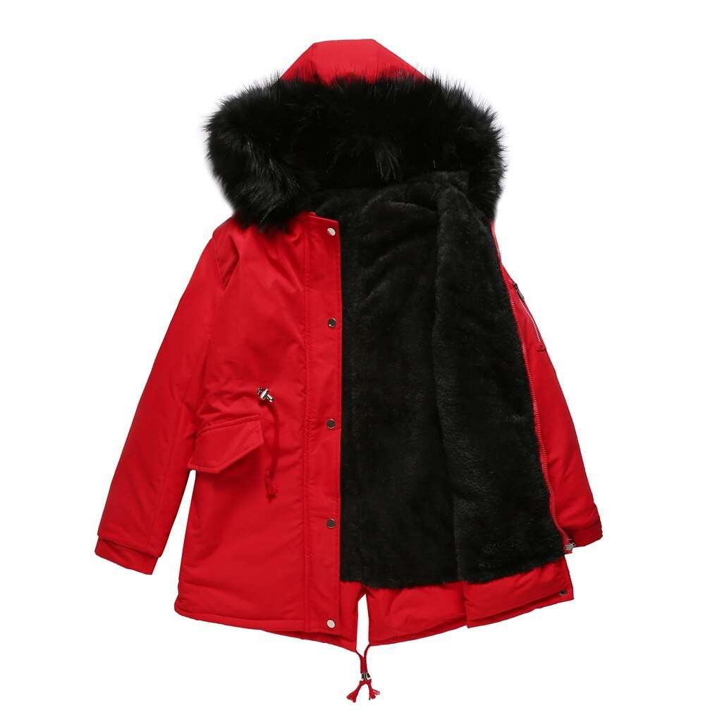 Giubbotto Parker donna, imbottito con cappuccio