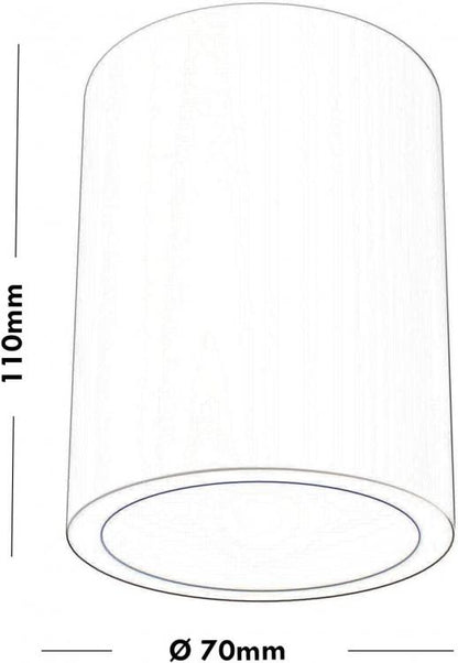 Universeller Strahler aus Gips, GU10, Wand-/Deckenleuchte, modern, für die Decke