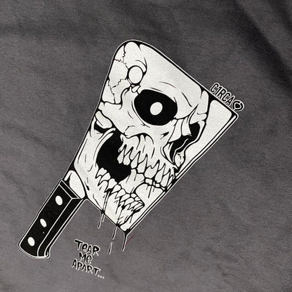 C1RCA felpa girocollo da uomo Tear Me Apart Crew MCN053 grigio