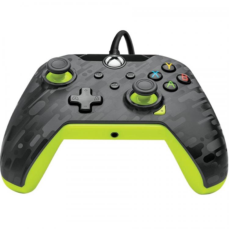 Pdp Eletric Carbon Wired Controller Xbox One Series X Verde Nero Joystick Filo