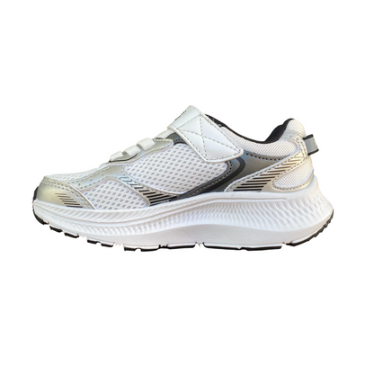 Skechers Scarpa da corsa Bambino GO RUN Consistent 2.0 Team-Pacer (405039L/SLW) Bianco-Argento