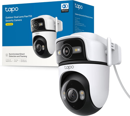 Tapo C545D Telecamera WiFi Esterno Doppio Obiettivo 2K 3MP, 360° PTZ