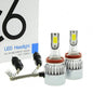 PAIR OF LED CAR HEADLIGHTS 9005 Hb3 MOTORCYCLE BULBS 36W WHITE LIGHT 6000k HEADLIGHT