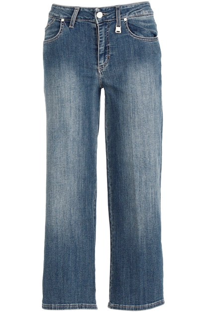 CafèNoir Pantalone Denim Culotte Greta C7JJ3150 B007 blu medio chiaro