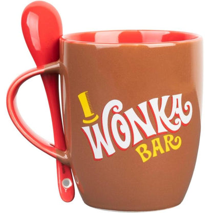 Warner Bros Tasse "Charlie und die Schokoladenfabrik" Keramik mit Löffel 380 ml