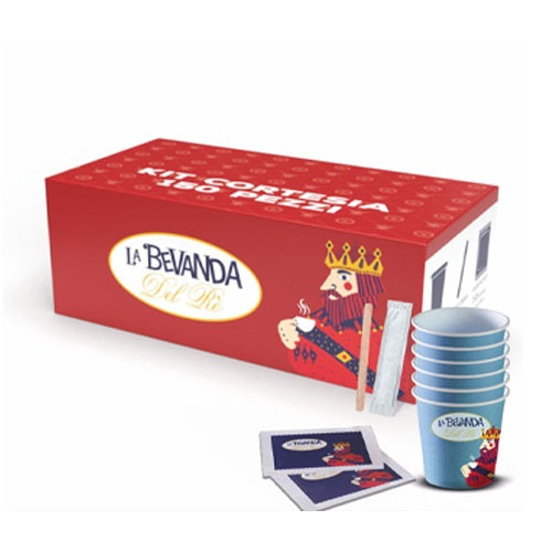 KING'S DRINK ACCESSORY KIT 150pcs CUPS + SUGAR SACHETS + COFFEE STIRRERS