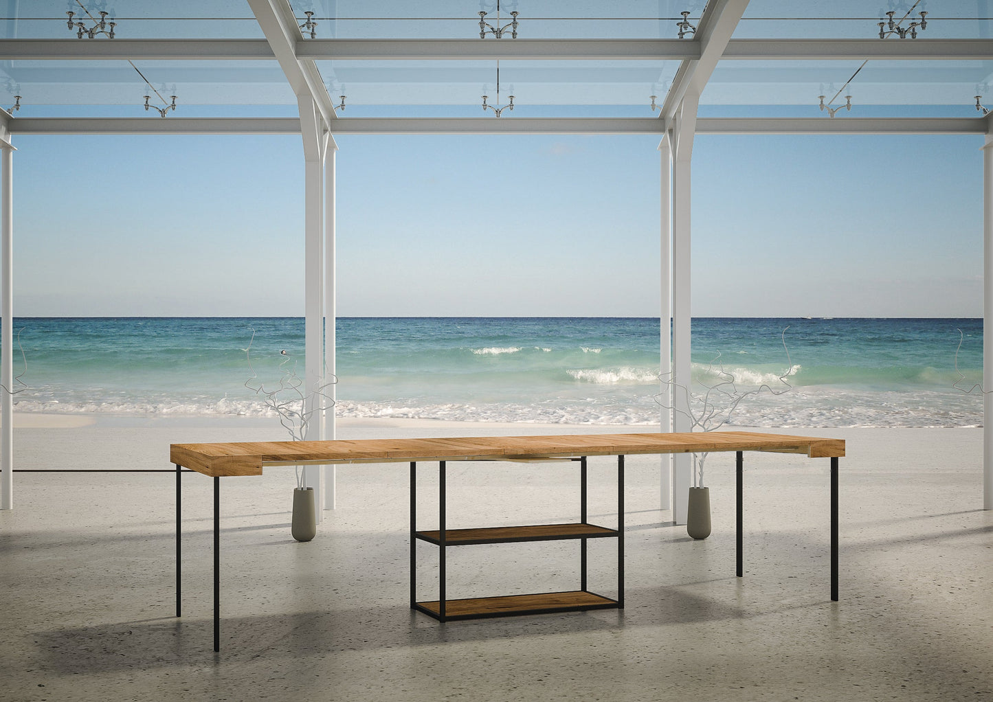 Consolle da Esterno Camelia: Eleganza Funzionale per Spazi di Ogni Tipo - 90x40x77 cm