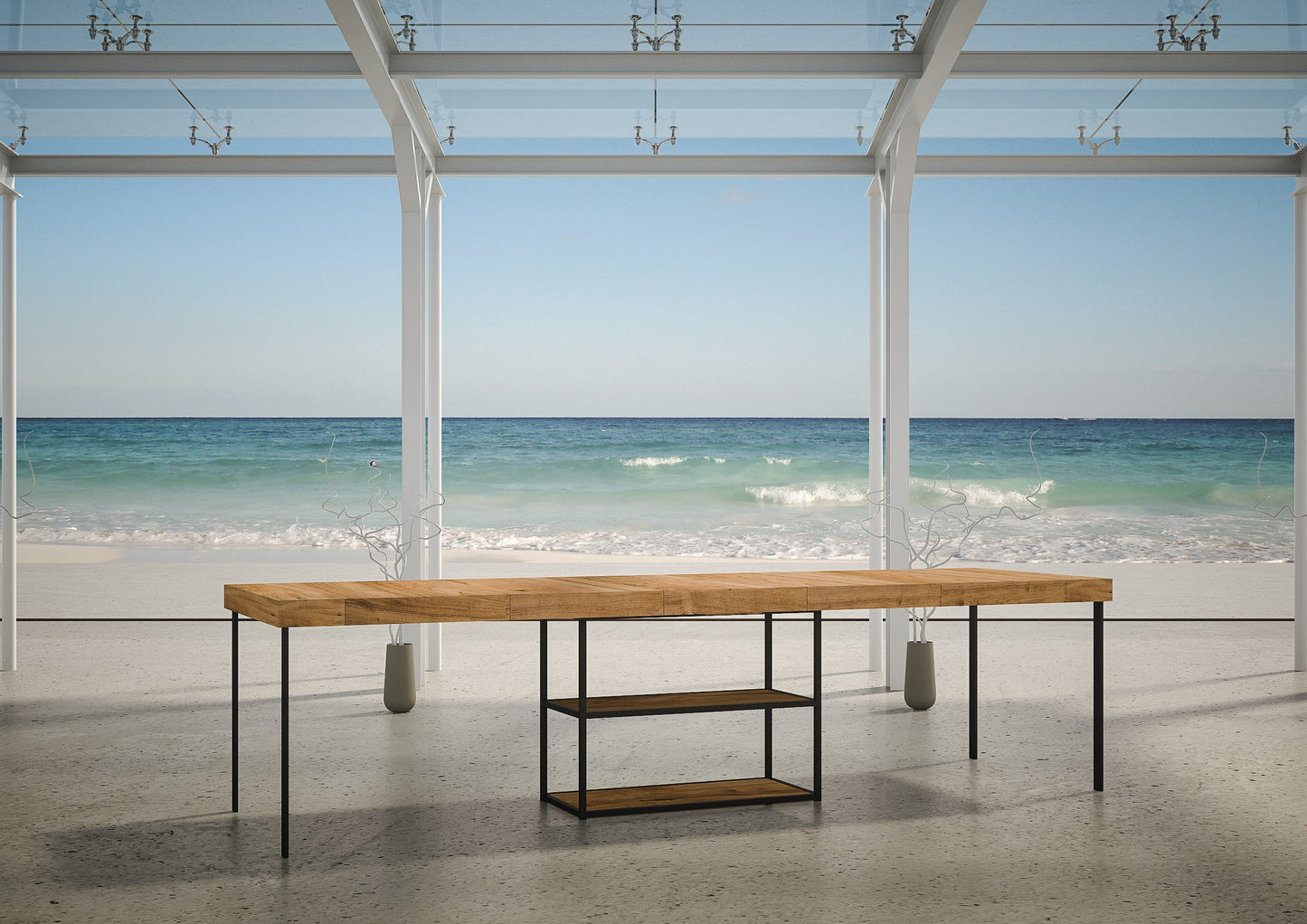 Consolle da Esterno Camelia: Eleganza Funzionale per Spazi di Ogni Tipo - 90x40x77 cm