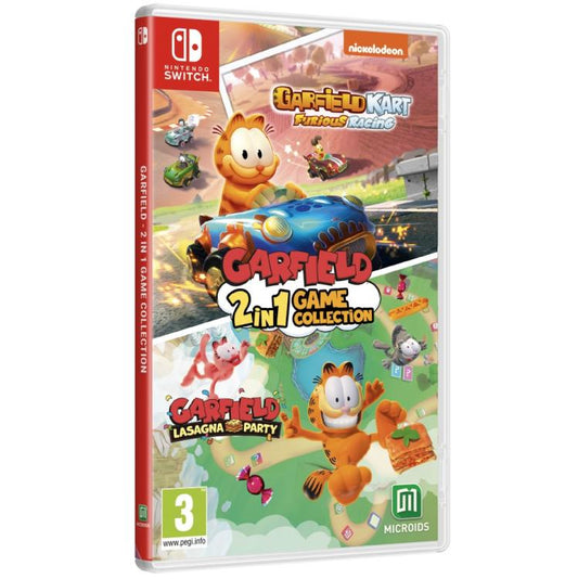 Garfield 2-in-1 Game Collection Nintendo Switch Lasagna Party + Kart Furious Ita