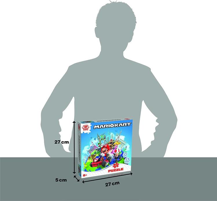 Puzzle 500 Teile Mario Kart Around The World - Swiitch 2 Nintendo + Poster Moves