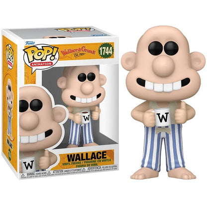 Funko Pop ! Animation - Wallace & Gromit (1744) Wallace Vinyil Figure 9Cm Statua