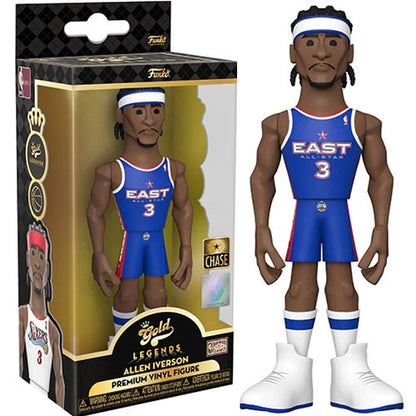 Funko Gold Nba Legend - Allen Iverson Chase Premium 76Ers Figure Collezione 13Cm