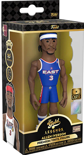 Funko Gold Nba Legend - Allen Iverson Chase Premium 76Ers Figure Collezione 13Cm