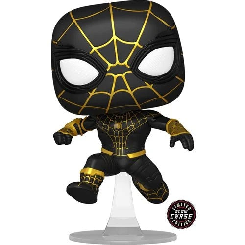 Funko Pop Spider Man No Way Home - Spider-Man 1073 Black and Gold Suit Mask Chase