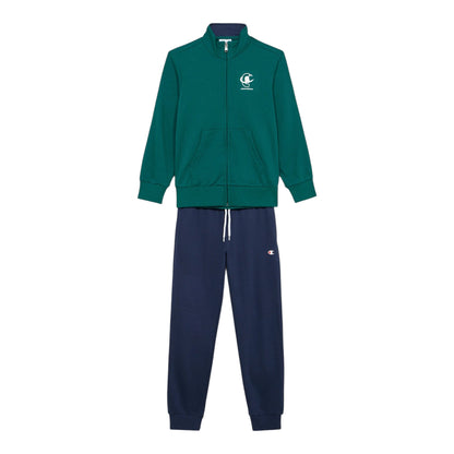 Champion GRAPHIC FULL ZIP SET - Tuta - 307536 GS511 verde-blu