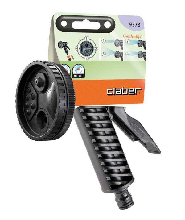 Pistola da Giardino Multifunzione con 4 Getti in Blister